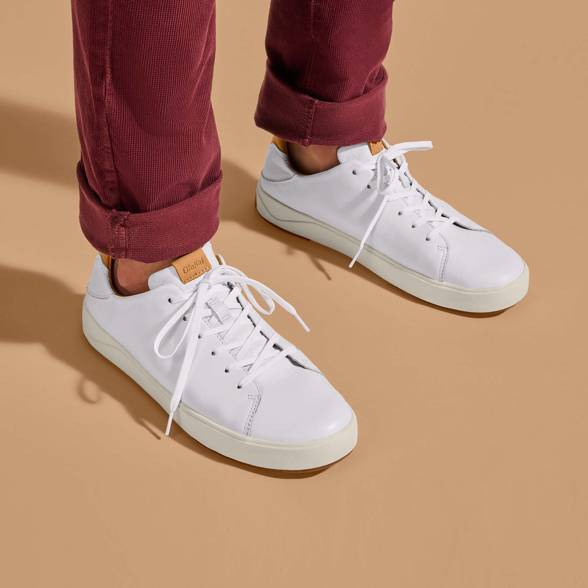 OluKai Lae‘ahi Lī ‘Ili Men's Leather Sneakers - Men
