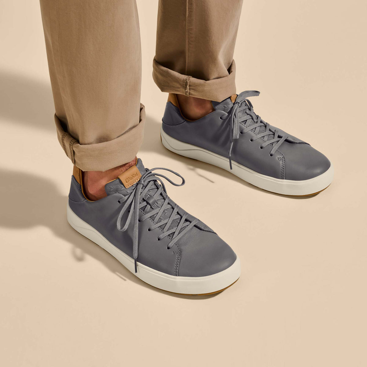 OluKai Lae‘ahi Lī ‘Ili Men's Leather Sneakers - Men