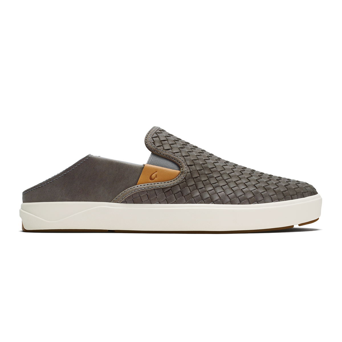OluKai Lae‘ahi Lauhala Men's Leather Slip-On Sneakers - Men