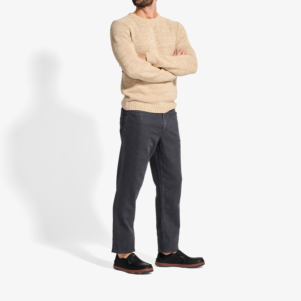 OluKai Moloā Men's Leather Slip On Shoes - Men
