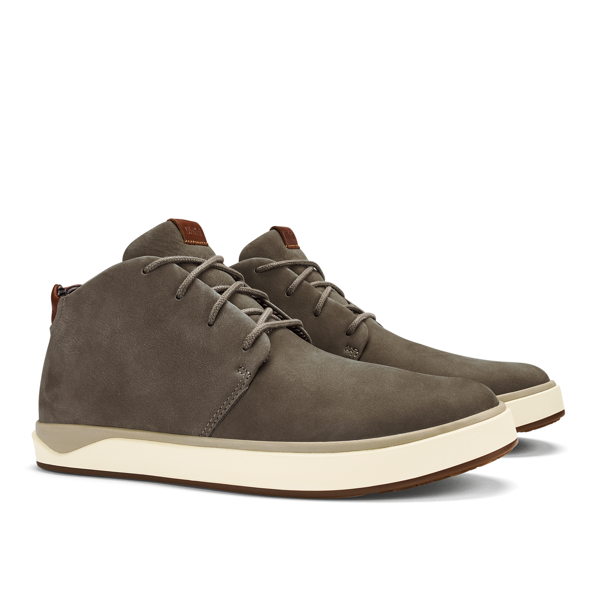 OluKai Papakū 'Ili Men’s Waterproof Leather Boots- Mustang - Men