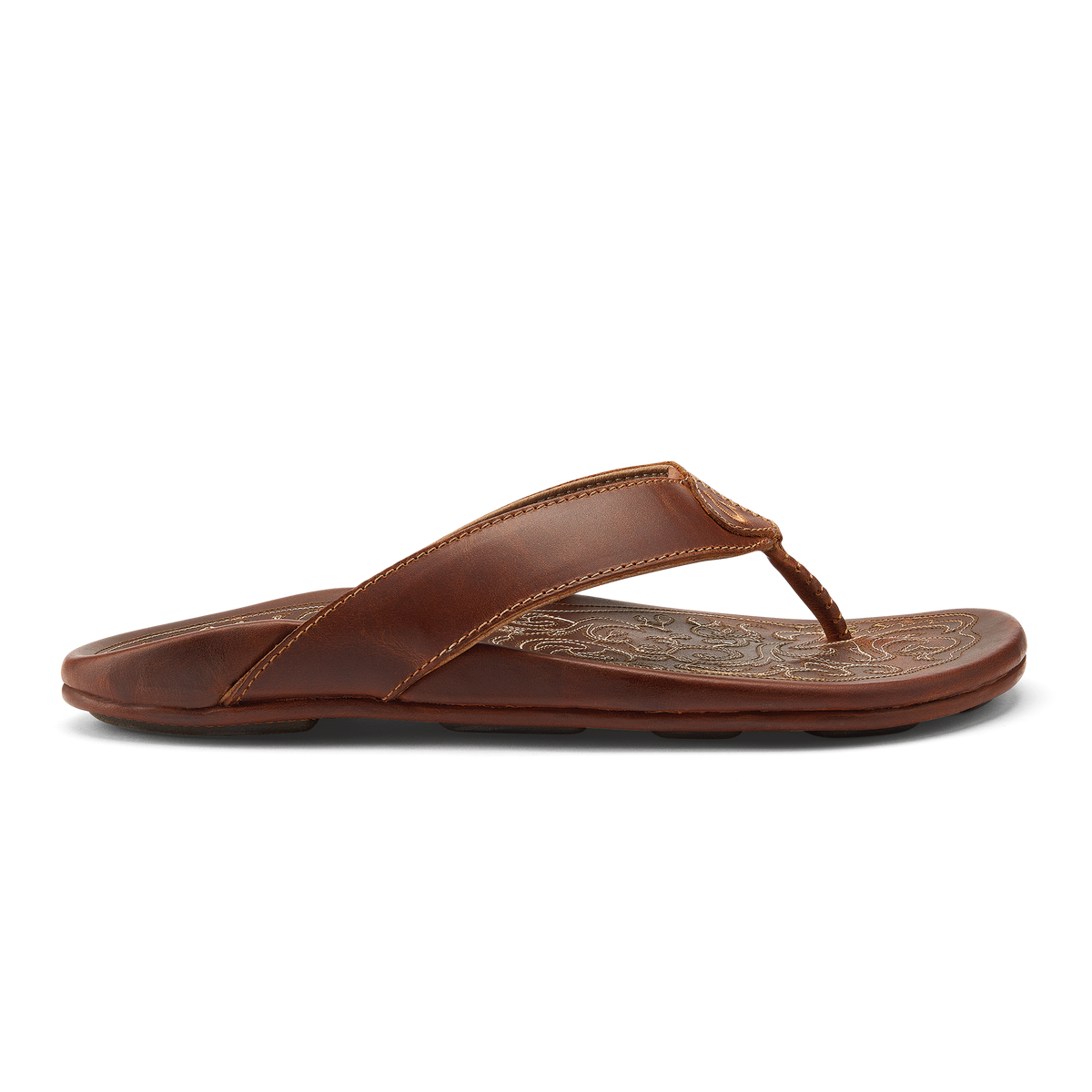 OluKai Mekila Men's Full-Grain Leather Beach Sandals - Men