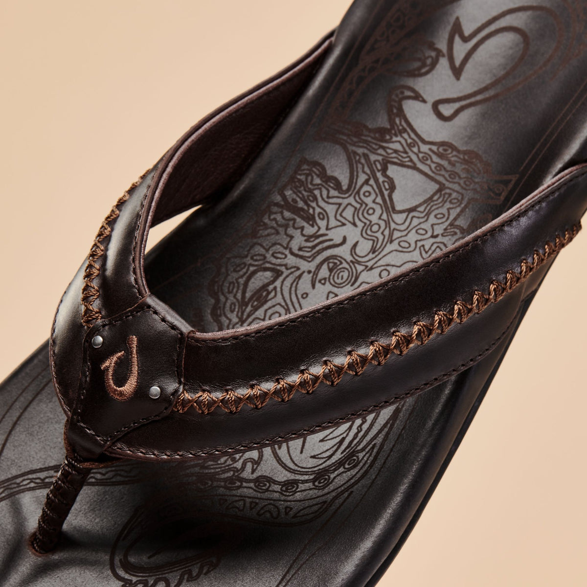 OluKai Mea Ola Men's Leather Beach Sandals - Men