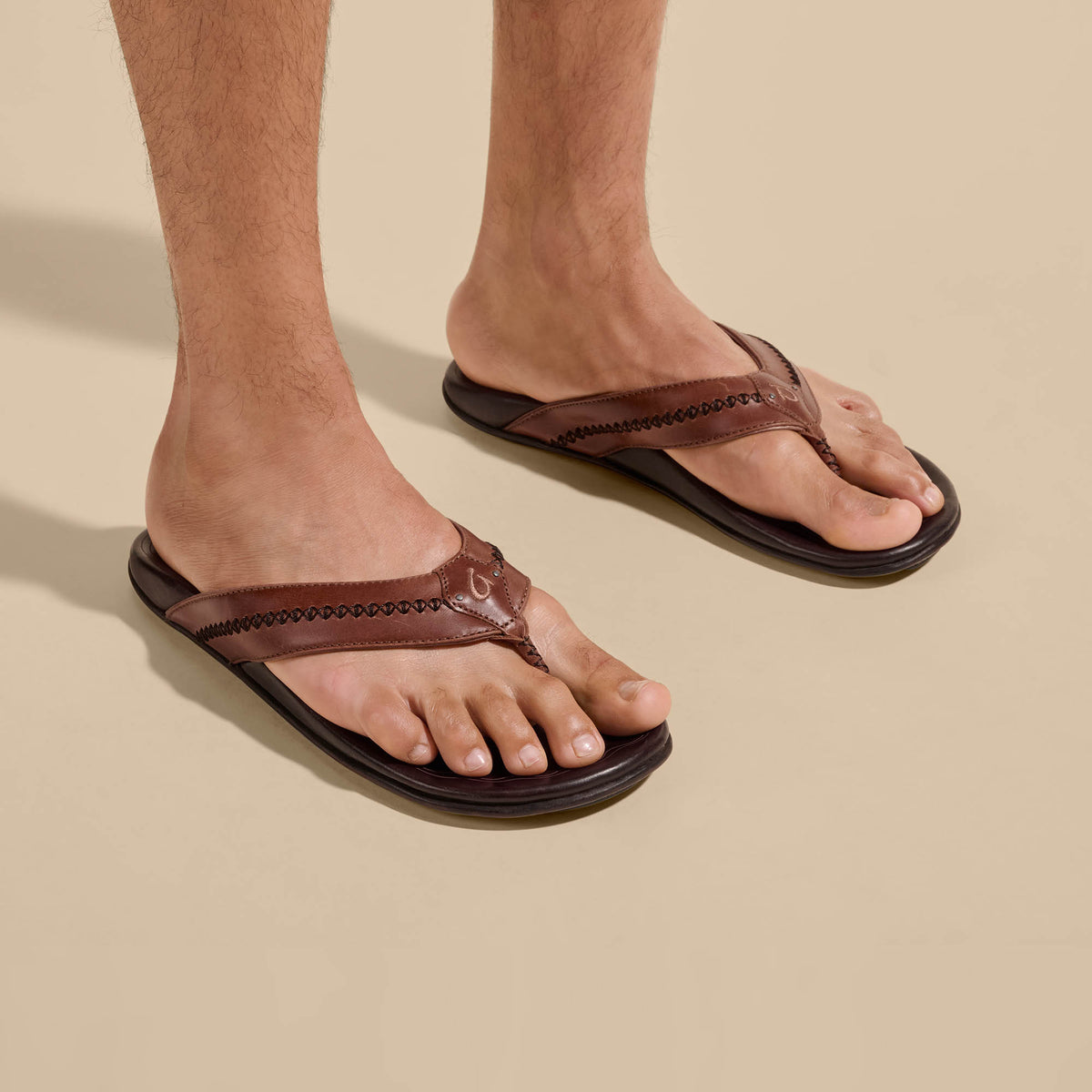 OluKai Mea Ola Men's Leather Sandals - Men