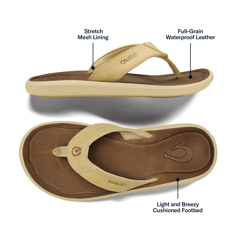 OluKai Pili Men’s Waterproof Leather Sandals - Men