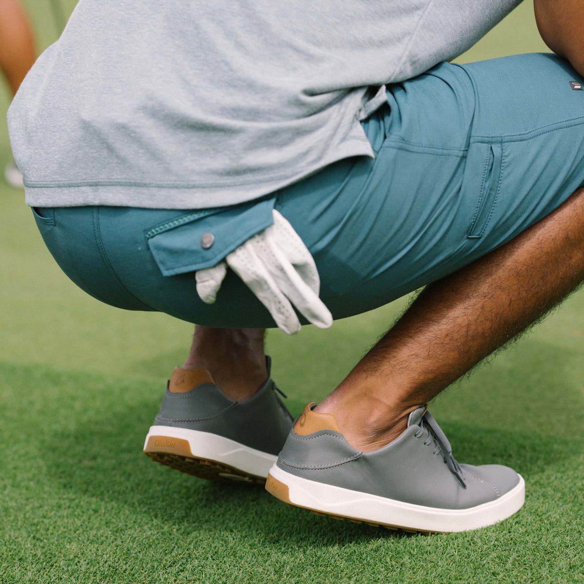 OluKai Wai‘alae Men’s Waterproof Leather Golf Shoes - Men