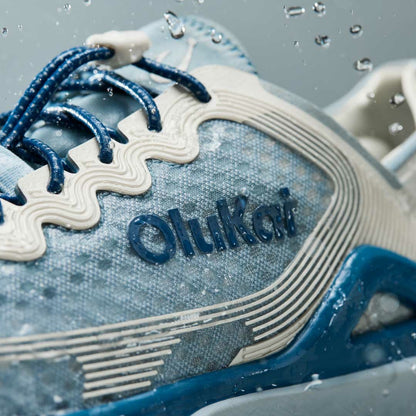 ‘Ahi Water Boat Shoes - Blue Pearl / White Sand