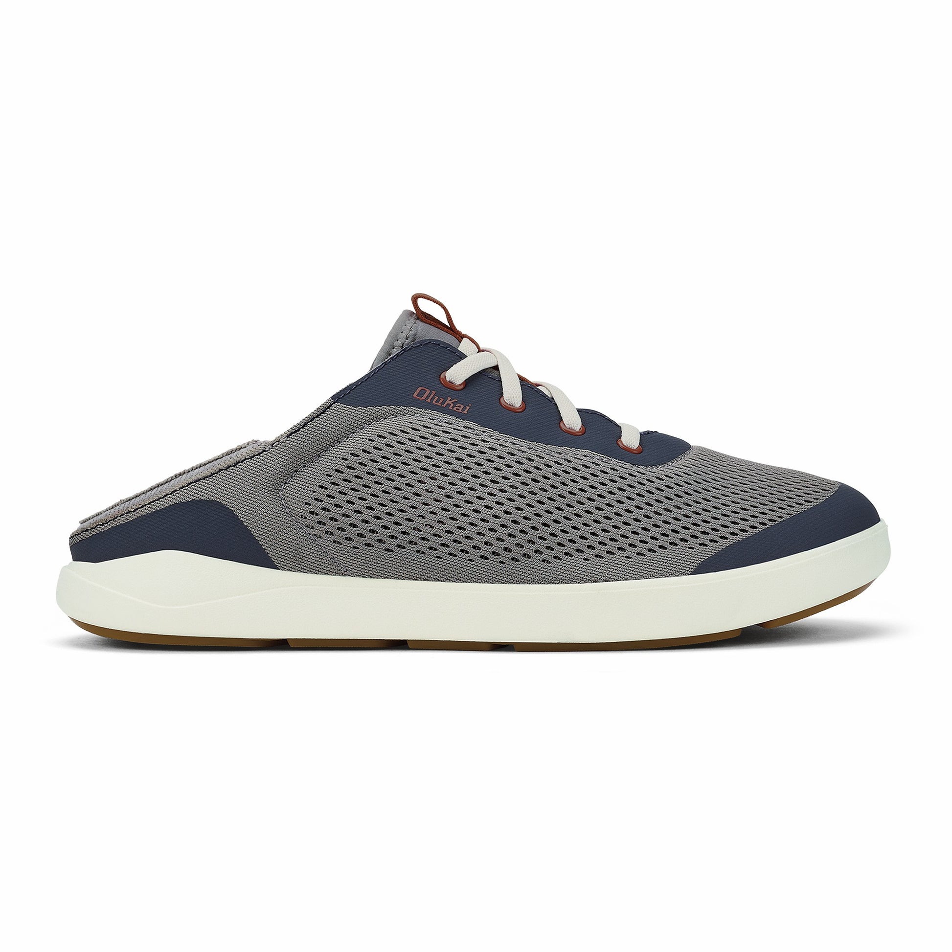 Moku Pae Men's Boat Shoes - Ash / Trench Blue