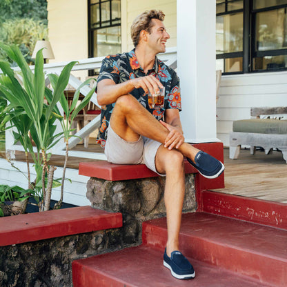 Kākaha Mesh Men‘s Slip-On Shoes - Navy