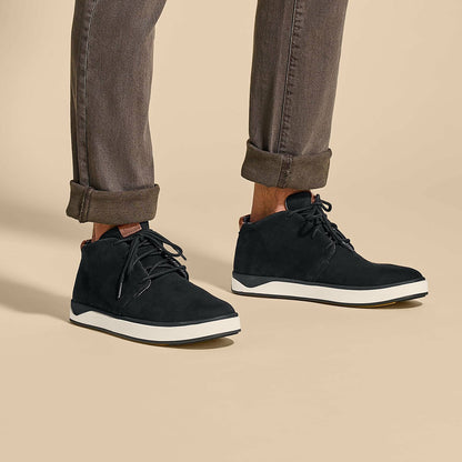 Papakū 'Ili Waterproof Leather Boots- Black