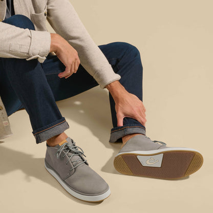 Papakū 'Ili Waterproof Leather Boots- Graphite