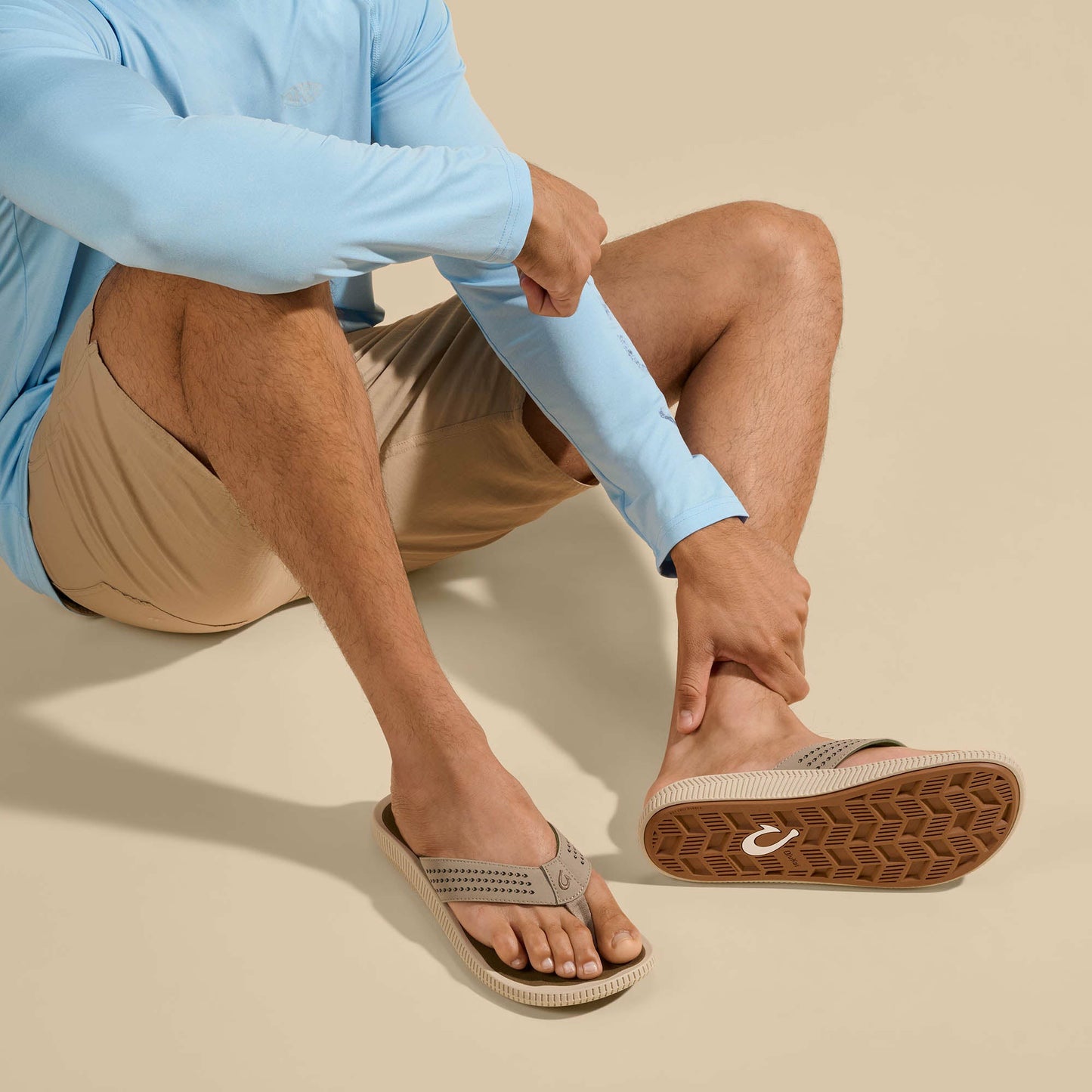 Ulele Men's Water-Ready Beach Sandals - Clay / Mustang