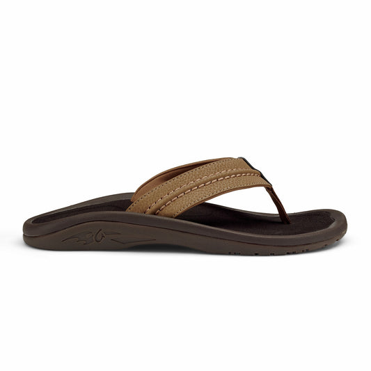 OluKai Hokua - Tan | Men's Beach Sandals