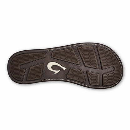 Tuahine Men's Waterproof Leather Beach Sandals - Trench Blue