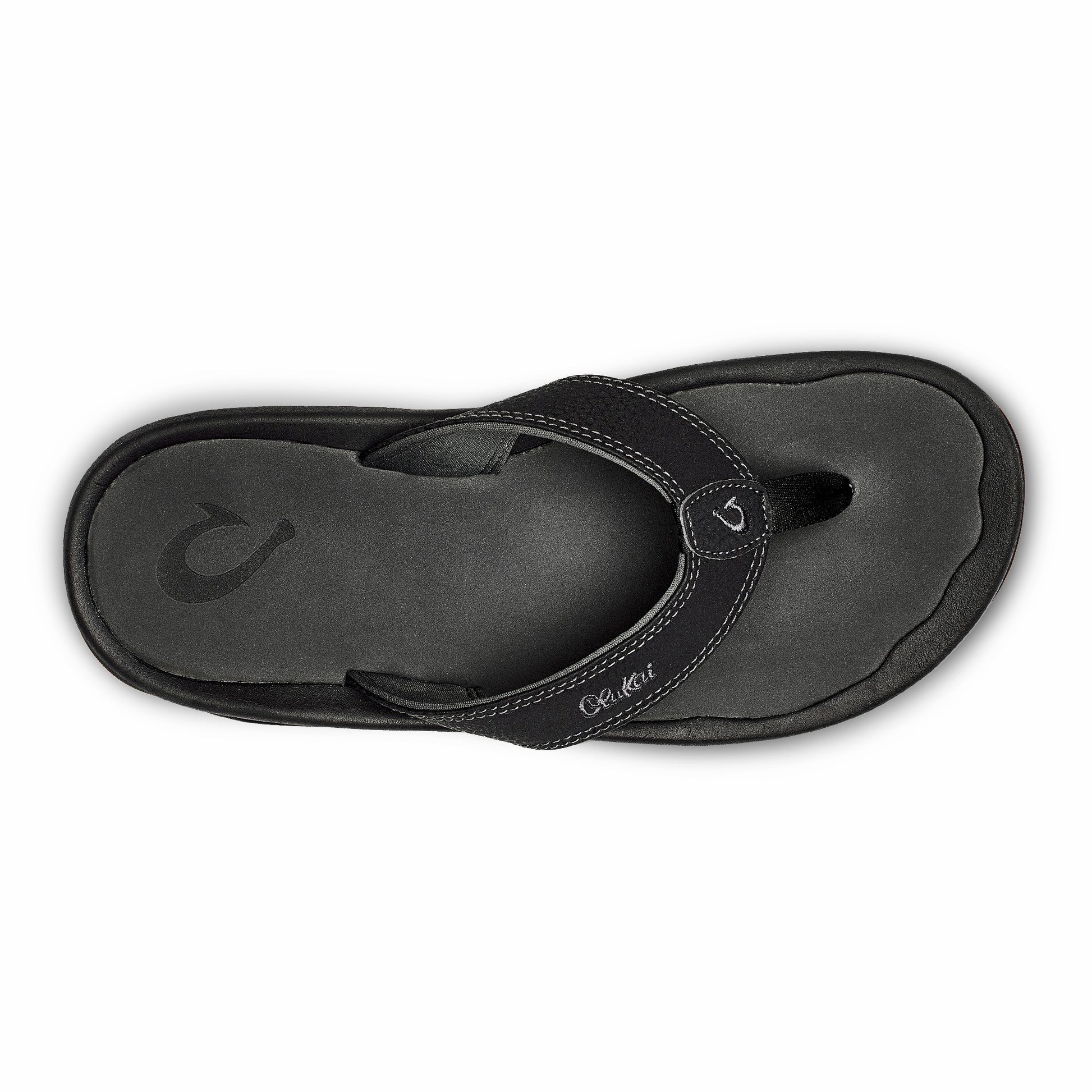 OluKai ‘Ohana - Black / Dark Shadow | Men's Beach Sandals
