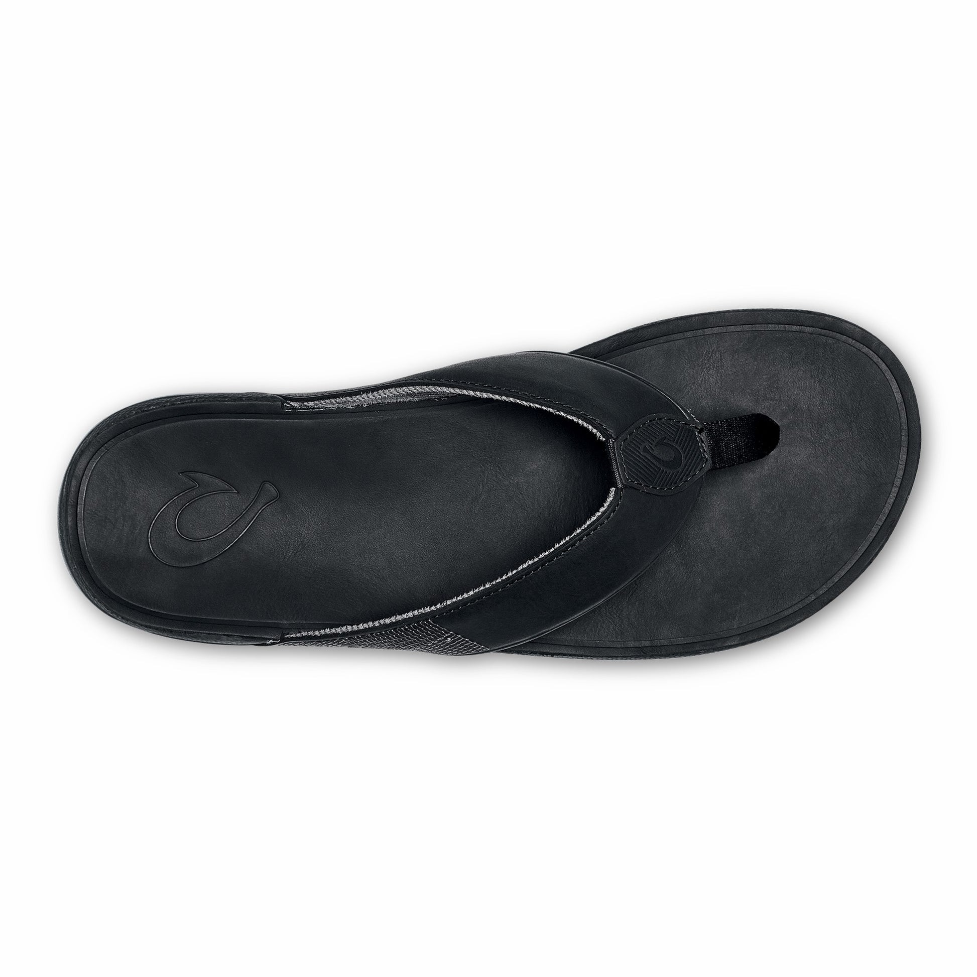 Tuahine Men's Waterproof Leather Beach Sandals - Black