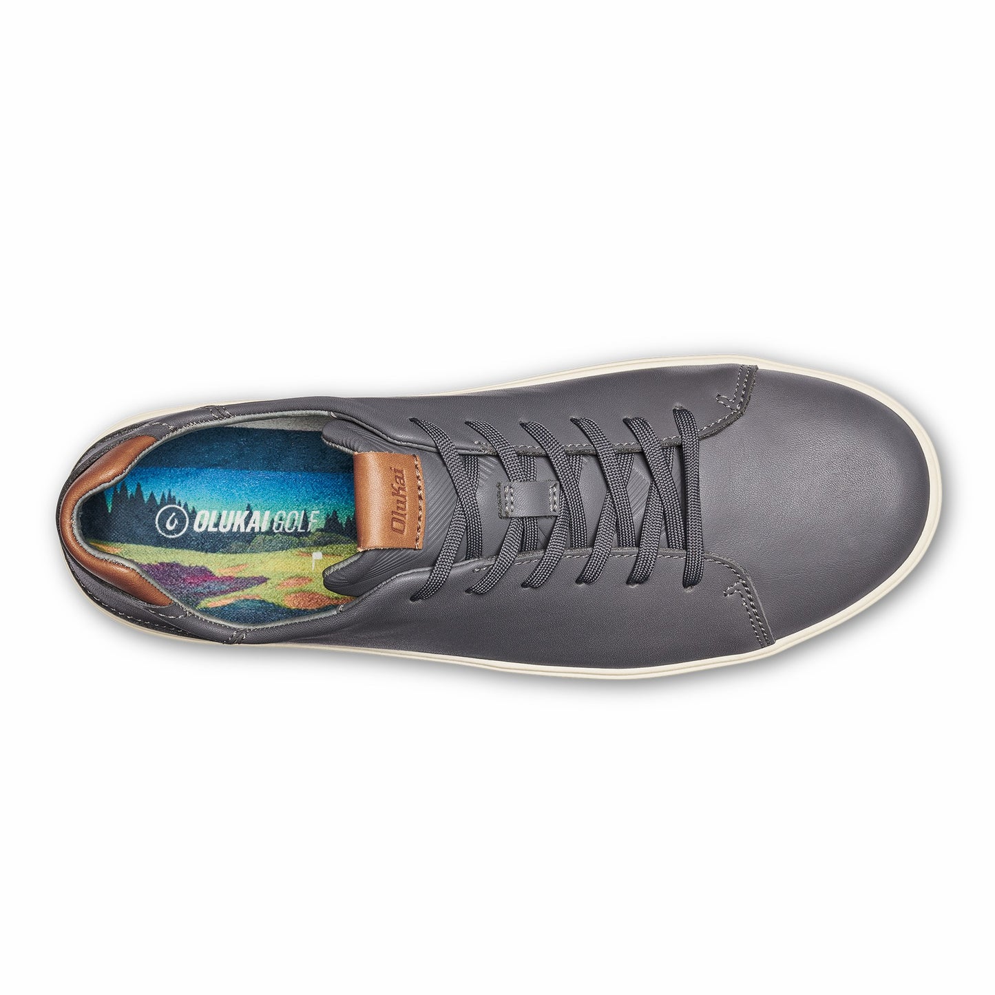 Wai‘alae Waterproof Leather Golf Shoes - Stone