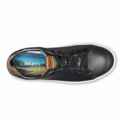 Wai‘alae Waterproof Leather Golf Shoes - Black