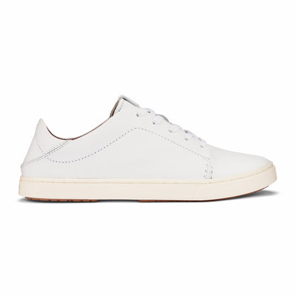 Pehuea Lī ‘Ili Women's Leather Sneakers - White