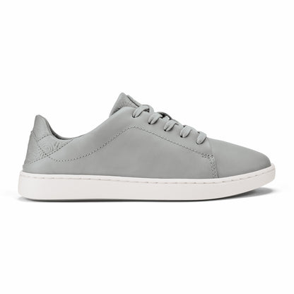 Pehuea Lī ‘Ili Women's Leather Sneakers - Ash