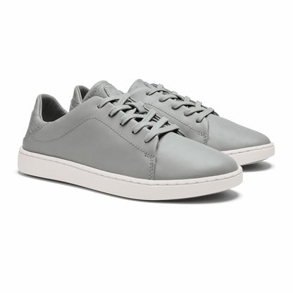 Pehuea Lī ‘Ili Women's Leather Sneakers - Ash