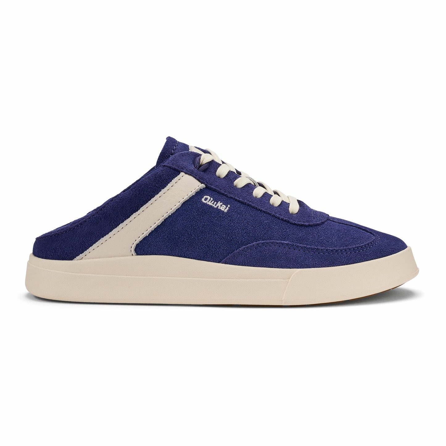 Hā‘upu Leather Sneakers - Navy / Off White