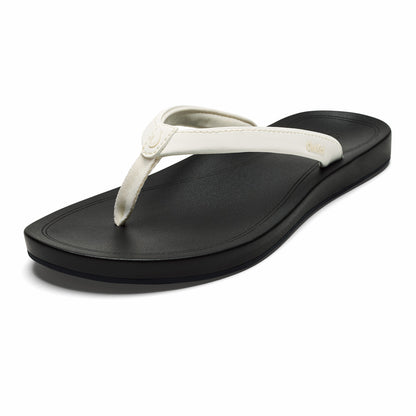 ‘Uiki Everyday Beach Sandals - Bright White / Lava Rock