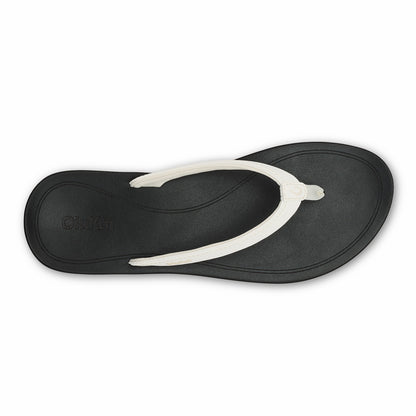 ‘Uiki Everyday Beach Sandals - Bright White / Lava Rock