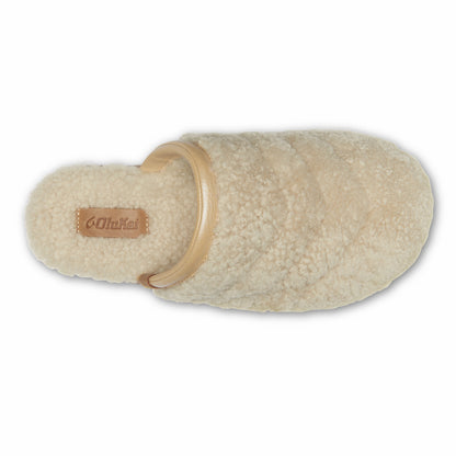 Pūpū Mua Shearling Mule Slipper - Tapa