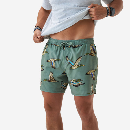 Camo Swim Trunks | Jumbo Mallards Green