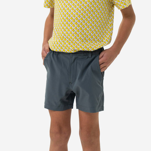 Youth Short - River Rock Grey | Deer Camo Pocket