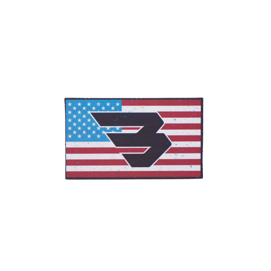 Flying B USA Flag Sticker